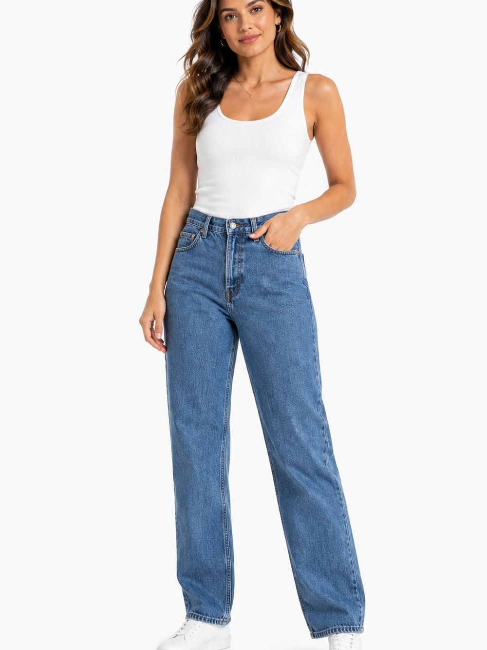 Everlane 90a Classic High-Rise Straight Leg Jeans Sz 27